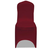 Vidaxl stoelhoes stretch 4 stuks bordeaux