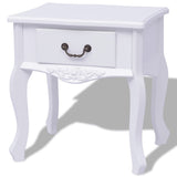 Vidaxl nachtkastjes 2 stuks mdf wit