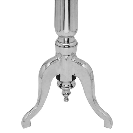 Vidaxl bijzettafel rond aluminium zilver