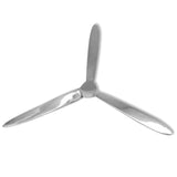 Vidaxl propeller voor aan de muur 70 cm aluminium zilver