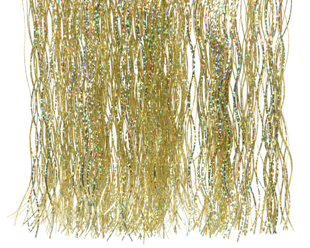 Decoris lametta vinyl kerstversiering glans goud laser 50x40 cm