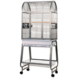 Strong papegaaienkooi villa nora 67,7x51,5x154 cm grijs 93083