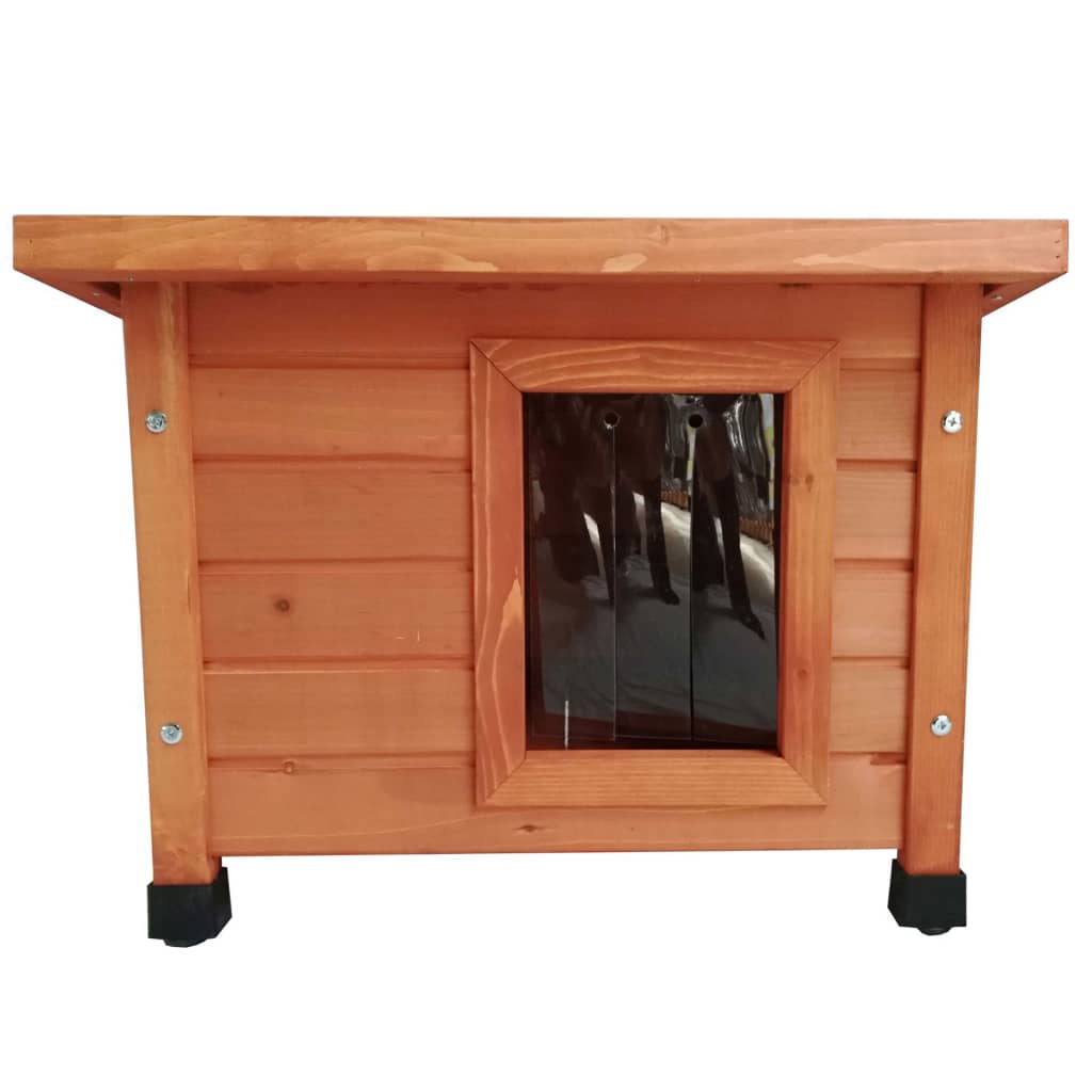 @pet @pet kattenhok voor buiten 57x45x43 cm hout bruin