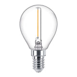 Philips led kogellamp transparant - 15 w - e14 - warmwit licht