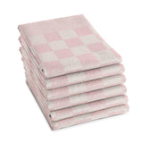 Ddddd theedoek bbq 65x65cm pastel roze pak a 6 stuks