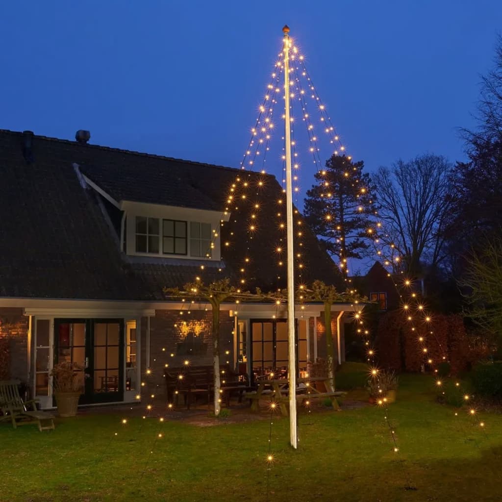 Ambiance Ambiance Kerstverlichting voor vlaggenmast met 192 LED's 208 cm