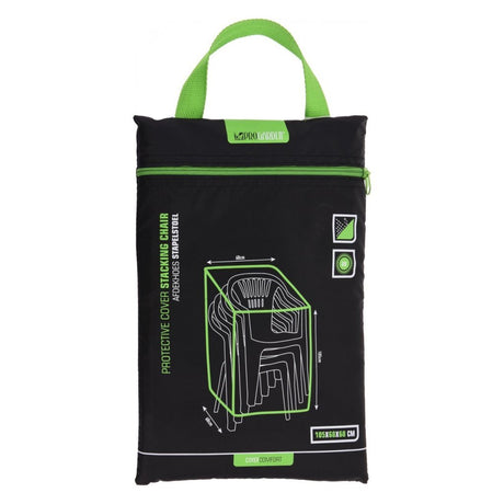 Pro garden tuinstoelen afdekhoes 68x68x105 cm zwart