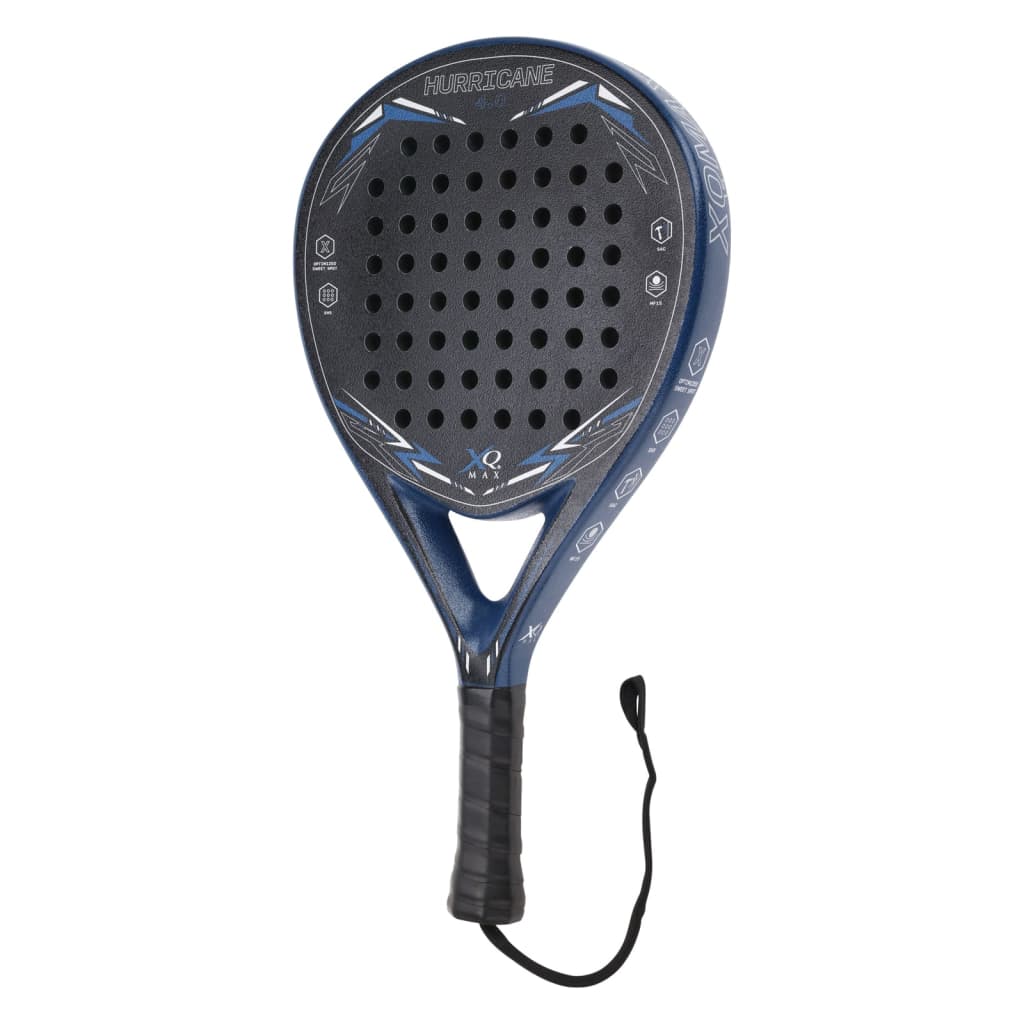 Xq max xq max padelracket hurricane blauw en zwart