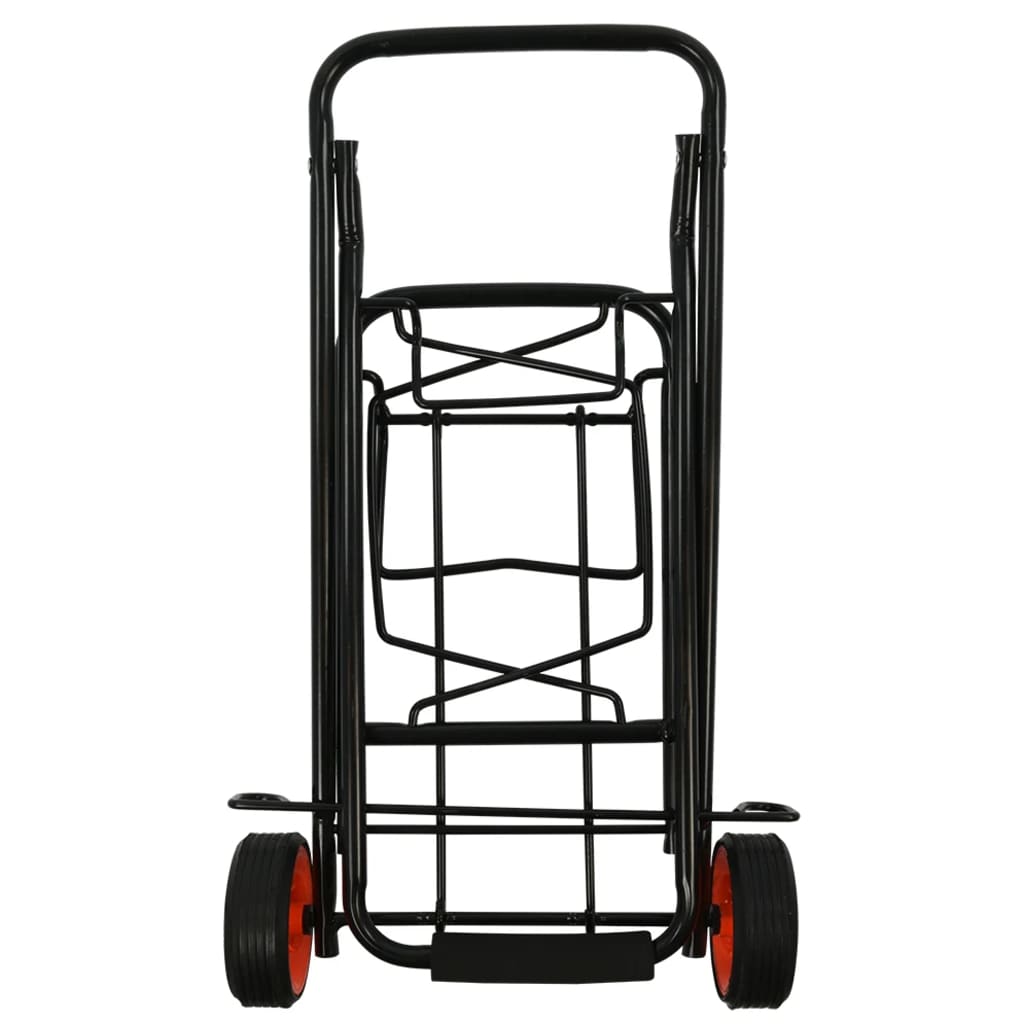 Proplus inklapbare bagagetrolley 30 kg staal zwart