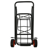 Proplus inklapbare bagagetrolley 30 kg staal zwart