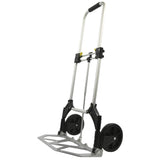 Proplus inklapbare bagagetrolley 70 kg aluminium zilver zwart