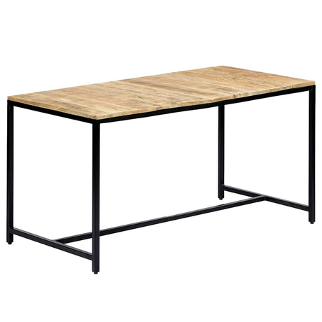 Vidaxl eettafel 140x70x75 cm massief ruw mangohout