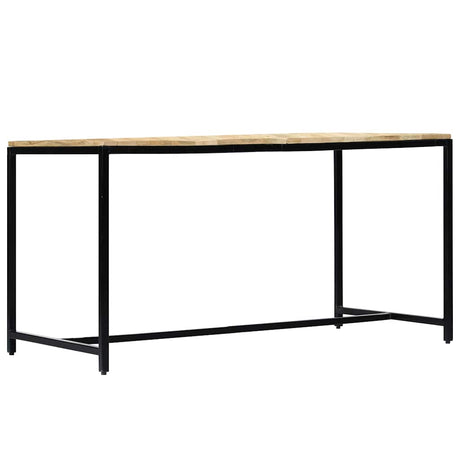 Vidaxl eettafel 140x70x75 cm massief ruw mangohout