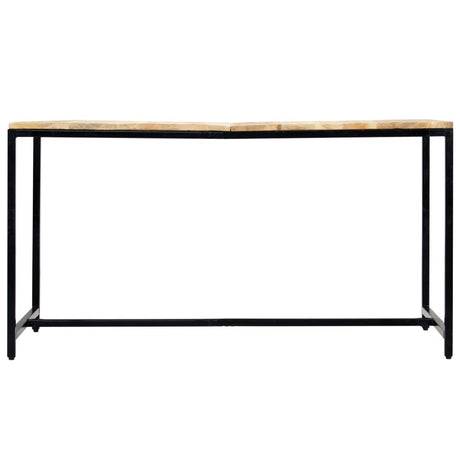 Vidaxl eettafel 140x70x75 cm massief ruw mangohout