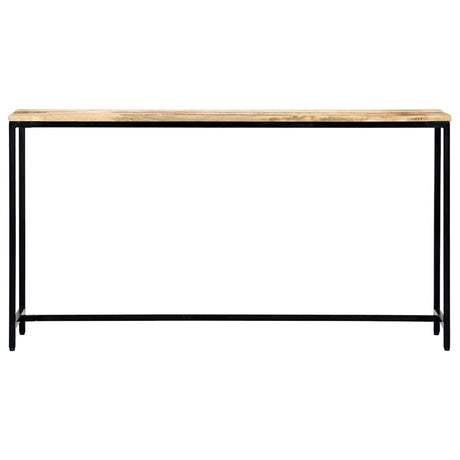 Vidaxl wandtafel 140x35x76 cm massief ruw mangohout