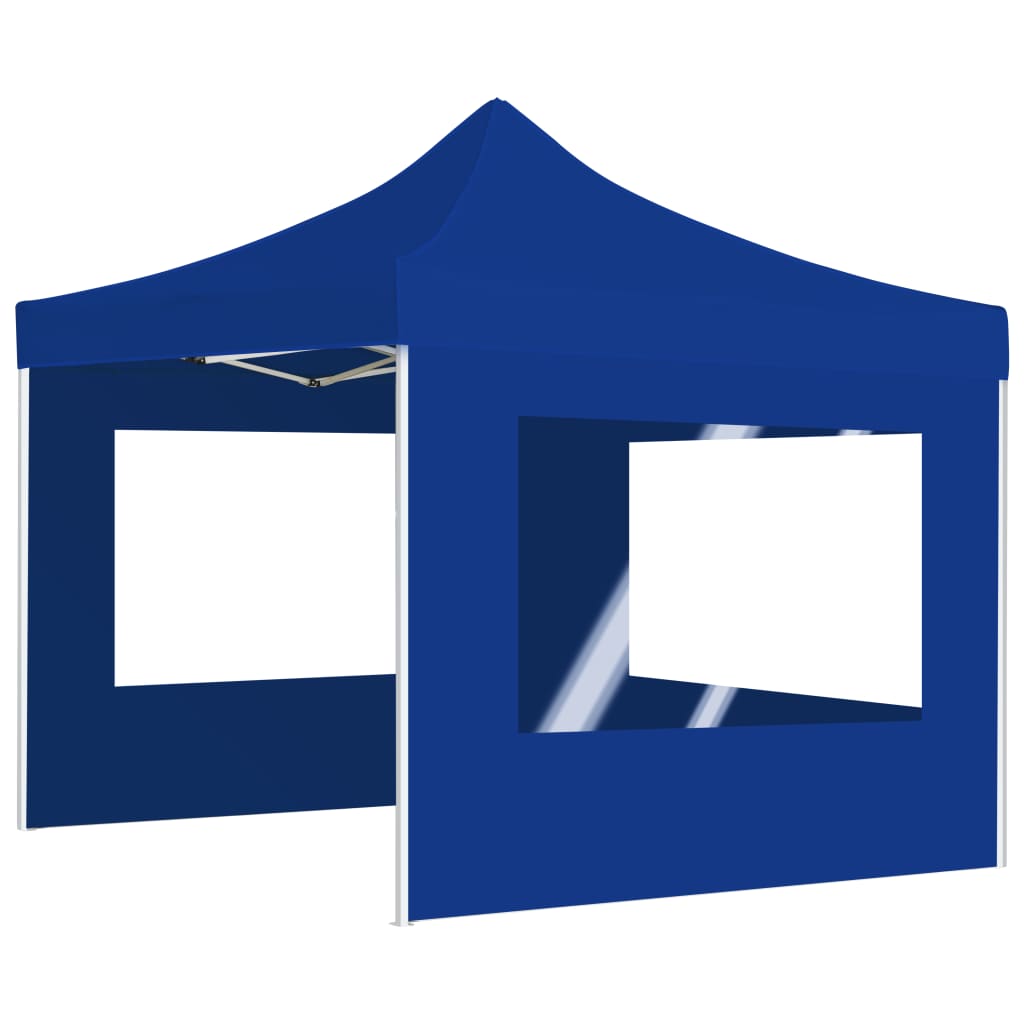 VidaXL Partytent inklapbaar met wanden 3x3 m aluminium blauw