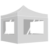 Vidaxl partytent inklapbaar met wanden 3x3 m aluminium wit