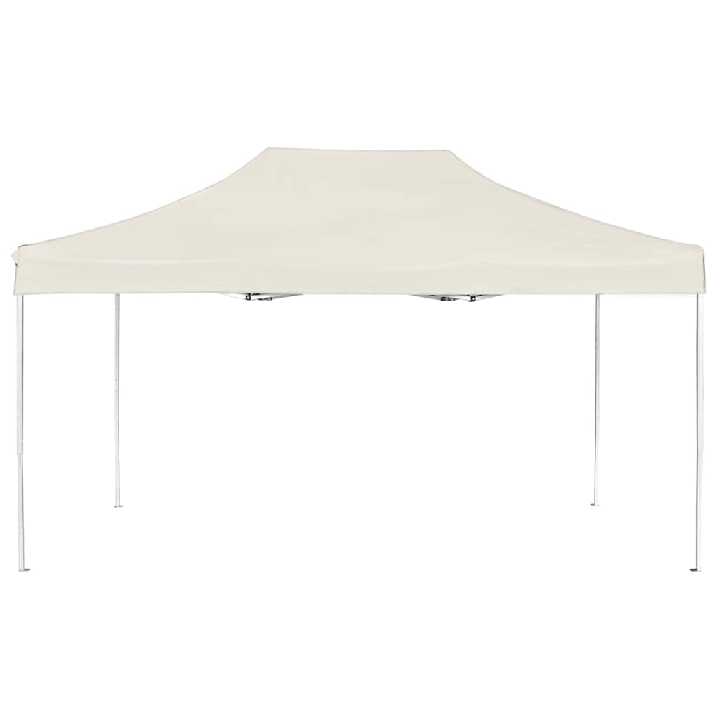 Vidaxl partytent professioneel inklapbaar 4,5x3 m aluminium crème