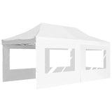 Vidaxl partytent inklapbaar met wanden 6x3 m aluminium wit