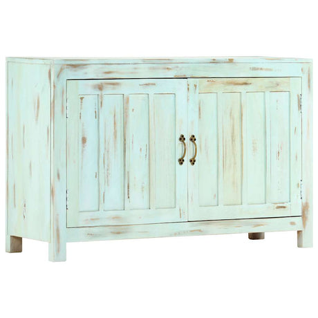 Vidaxl dressoir 110x35x70 cm massief mangohout lichtblauw
