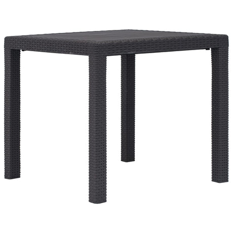 Vidaxl tuintafel 79x79x72 cm rattan-look kunststof bruin