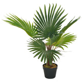 Vidaxl kunstplant met pot palm 70 cm groen