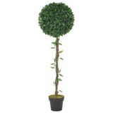 Vidaxl kunstplant met pot laurierboom 130 cm groen