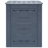 Vidaxl compostbak 260 l 60x60x73cm grijs