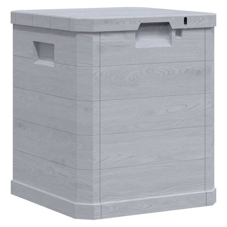 Vidaxl opbergbox voor in de tuin 90 l lichtgrijs