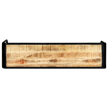 Vidaxl wandtafel 140x35x76 cm massief ruw mangohout
