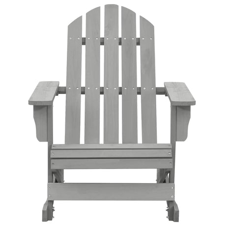 Vidaxl tuinschommelstoel hout grijs