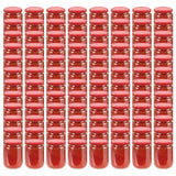 Vidaxl jampotten met rode deksels 96 st 230 ml glas