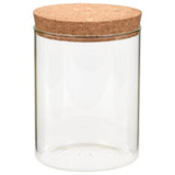 Vidaxl opbergpotten met kurken deksel 6 st 650 ml glas