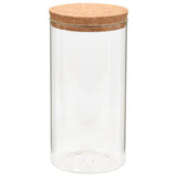 Vidaxl opbergpotten met kurken deksel 6 st 1400 ml glas