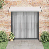 Vidaxl deurluifel 240x75 cm pc zwart en transparant
