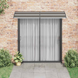 Vidaxl deurluifel 240x75 cm pc zwart