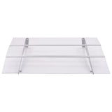 Vidaxl deurluifel 150x90 cm pet zilverkleurig en transparant