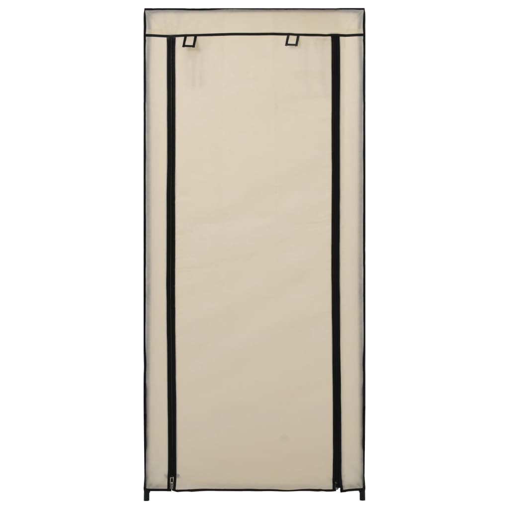 Vidaxl schoenenkast met hoes 58x28x106 cm stof crème