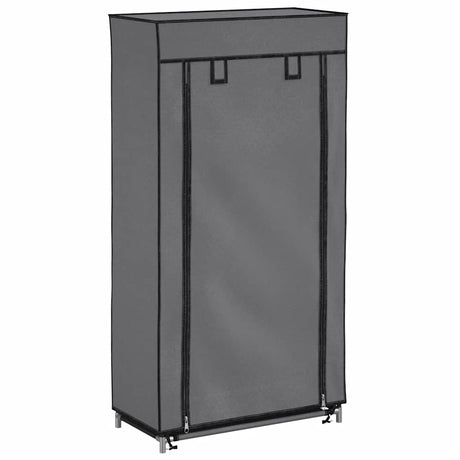 Vidaxl schoenenkast met hoes 58x28x106 cm stof grijs