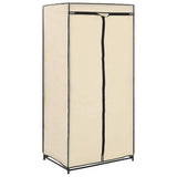Vidaxl kledingkast 75x50x160 cm crème