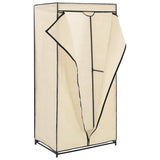 Vidaxl kledingkast 75x50x160 cm crème