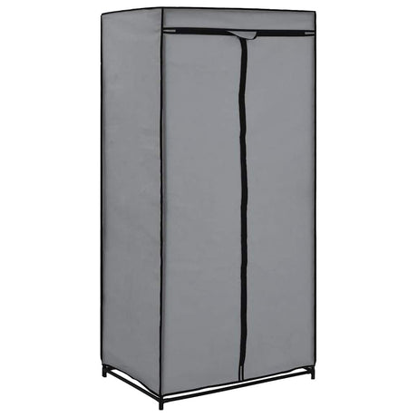 Vidaxl kledingkast 75x50x160 cm grijs