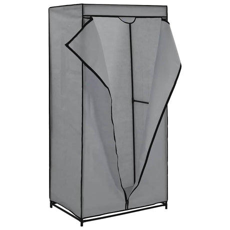 Vidaxl kledingkast 75x50x160 cm grijs