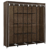 Vidaxl kledingkast met 4 vakken 175x45x170 cm bruin