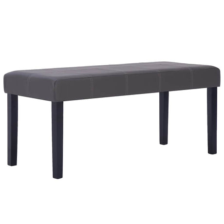 Vidaxl bankje 106 cm kunstleer grijs