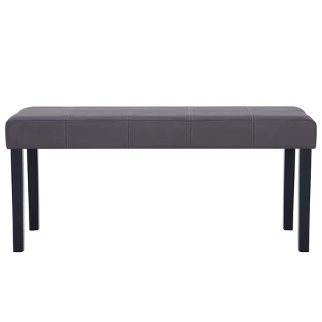 Vidaxl bankje 106 cm kunstleer grijs