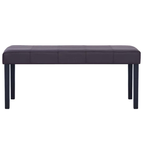 Vidaxl bankje 106 cm kunstleer bruin
