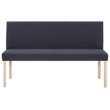 Vidaxl bankje 139,5 cm polyester donkergrijs