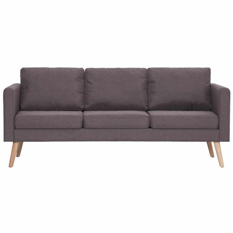 Vidaxl driezitsbank stof taupe