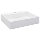 Vidaxl wastafel 50x38x13 cm mineraal gegoten marmer gegoten wit